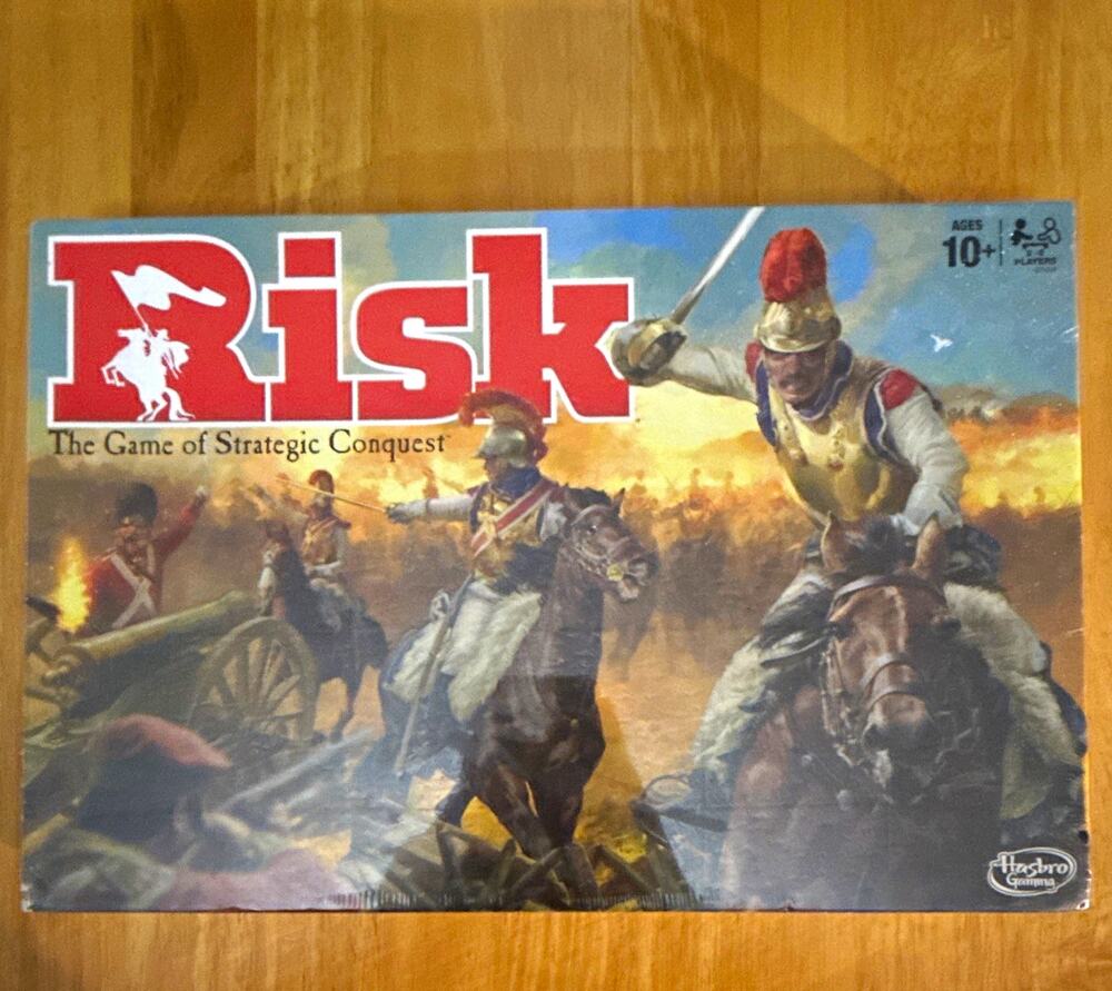 Hasbro Risk Strategy Complete Board Game of Strategic Conquest 2 Players 10+